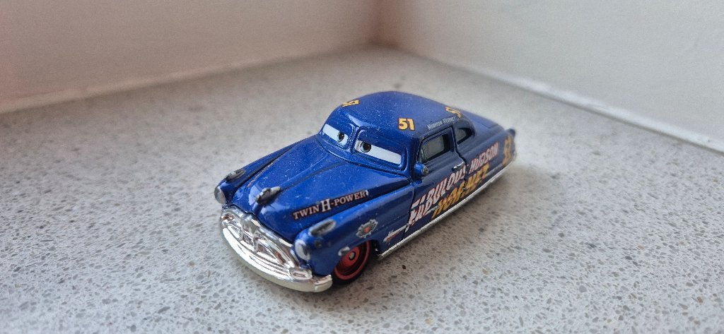Disney Pixar Cars Fabulous Hudson Hornet, Ophalen of Verzenden, Gebruikt