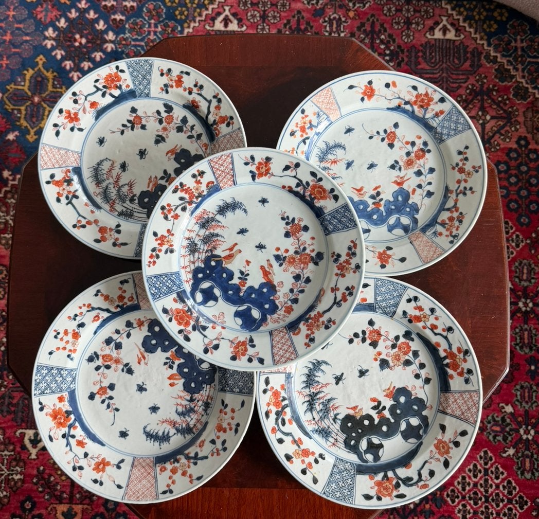 5 chinees kangxi imari borden, Antiek en Kunst, Ophalen of Verzenden