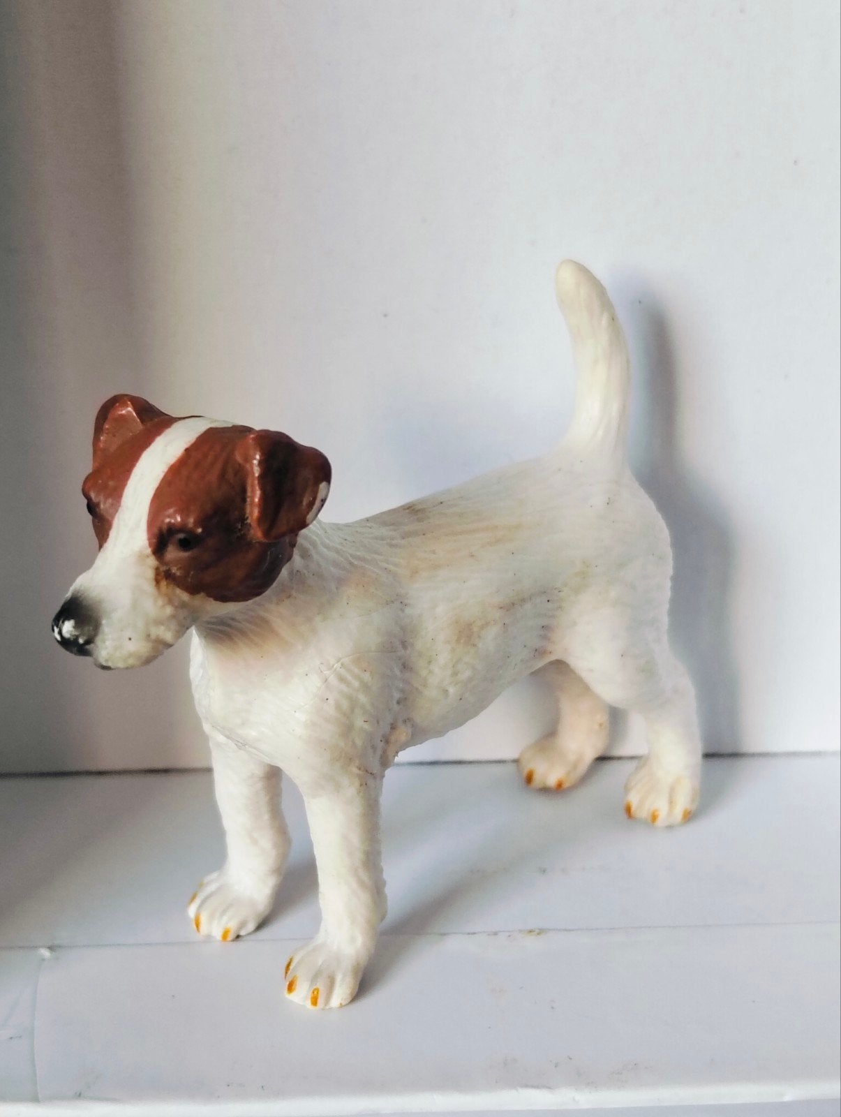 Schleich hond Jack Russell Terriër, Ophalen of Verzenden, Zo goed als nieuw, Hond of Kat, Beeldje of Figuurtje