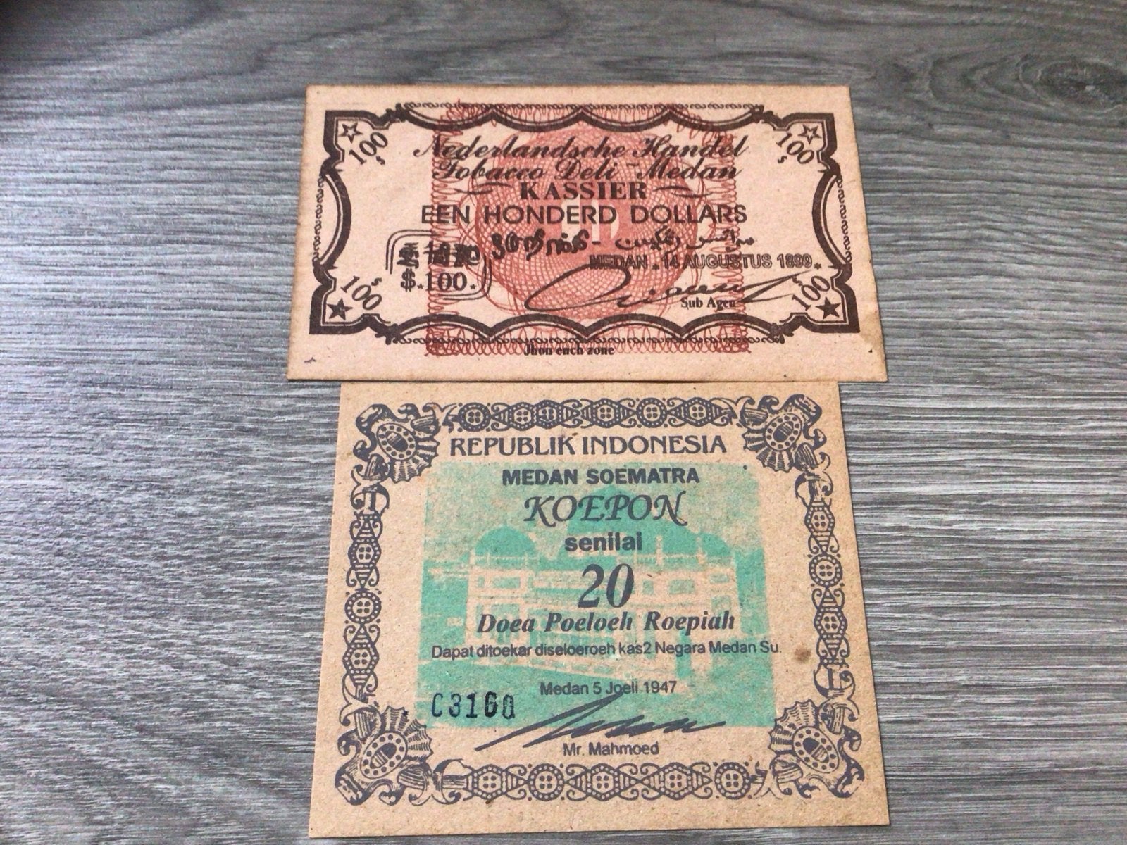 Oude Indonesische biljetten - Nederlands-Indië, Ophalen of Verzenden