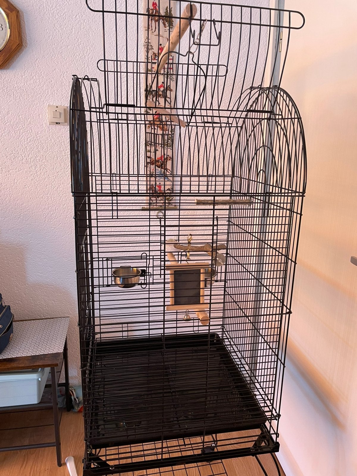 Grote vogelkooi, Dieren en Toebehoren, Ophalen, Zo goed als nieuw, Metaal, Vogelkooi