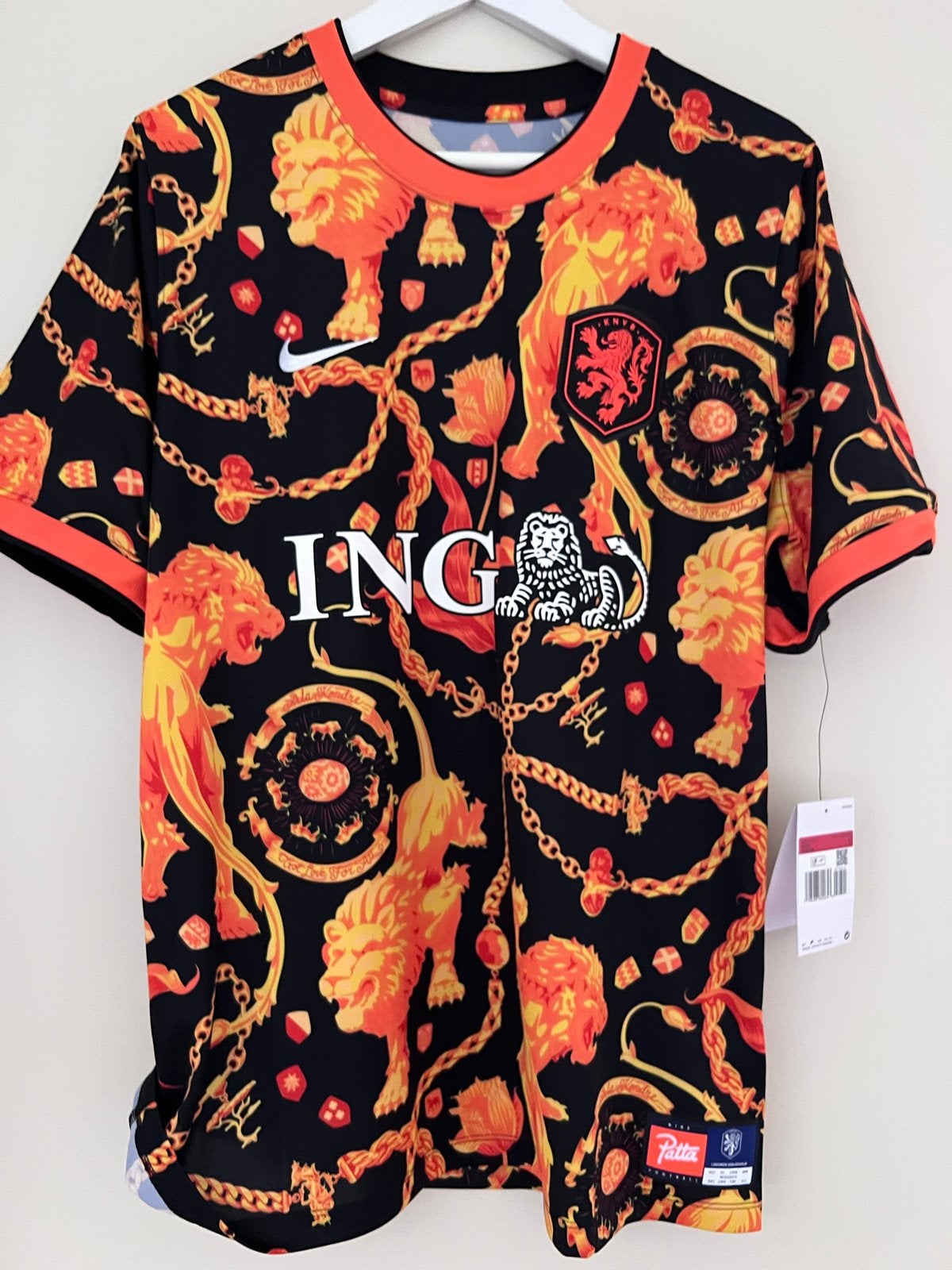 Nike x Patta x ING Oranje Leeuwen Voetbalshirt, Ophalen of Verzenden, Nieuw, Maat 52/54 (L), Zwart