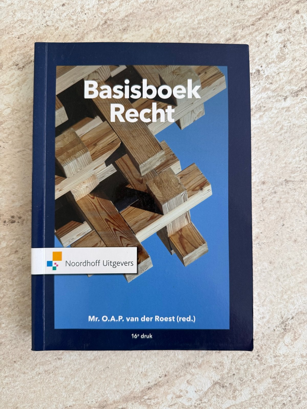 Basisboek Recht - 16e druk - Noordhoff Uitgevers, Boeken, Ophalen of Verzenden, Gamma, Nieuw, HBO