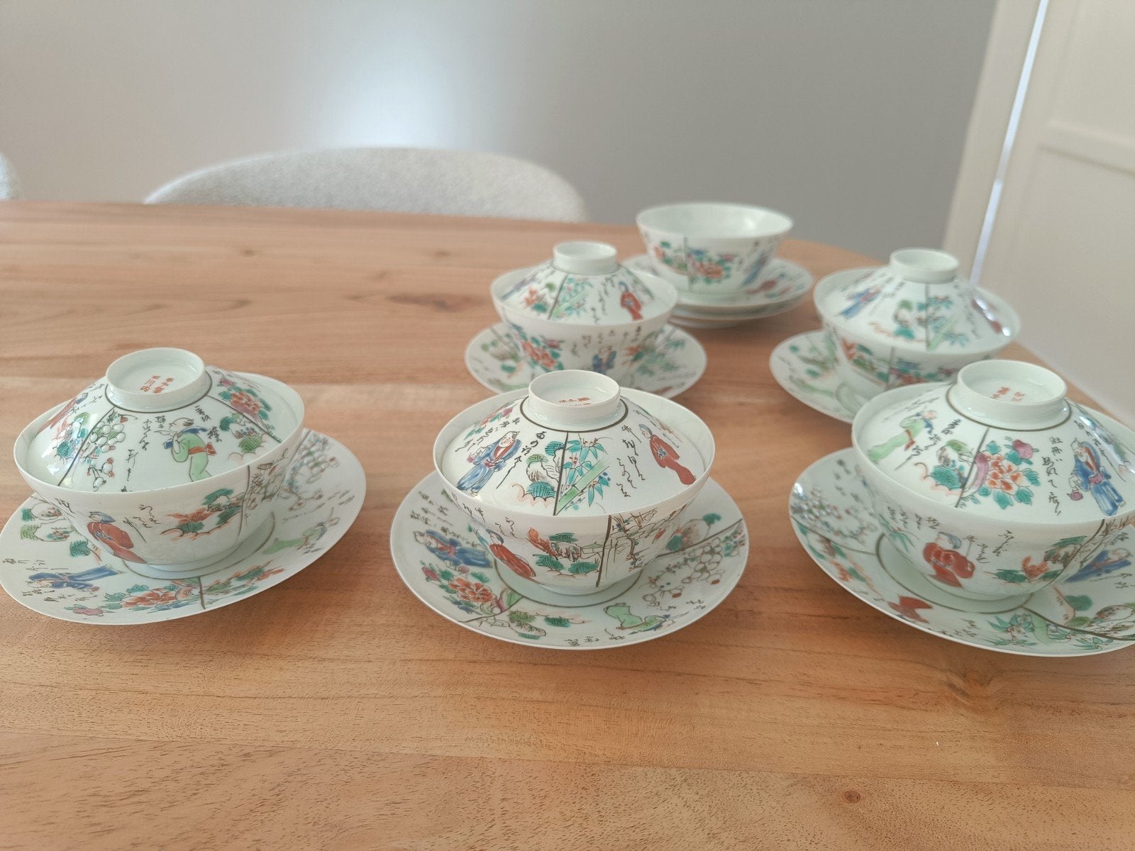 5 x Japanse eierschalen, Antiek en Kunst, Ophalen of Verzenden
