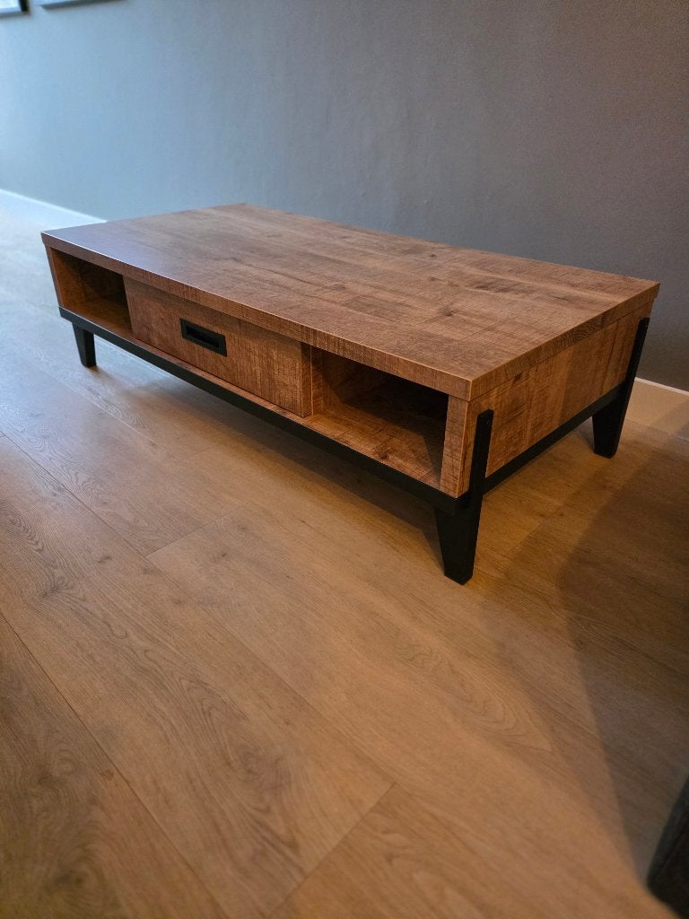 Salontafel Mangohout, 100 tot 150 cm, 50 tot 100 cm, Zo goed als nieuw, Ophalen