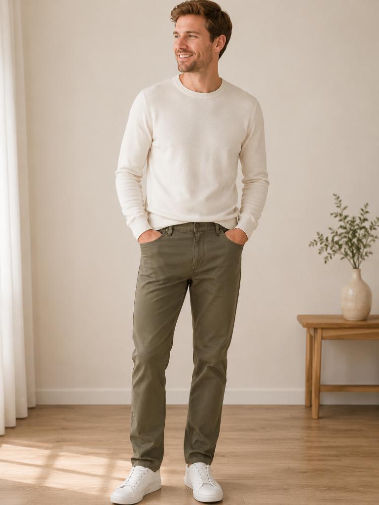 Dockers broek/chino W31/L32 khaki/groen, Kleding | Heren, Broeken en Pantalons, Maat 48/50 (M), Ophalen of Verzenden, Zo goed als nieuw