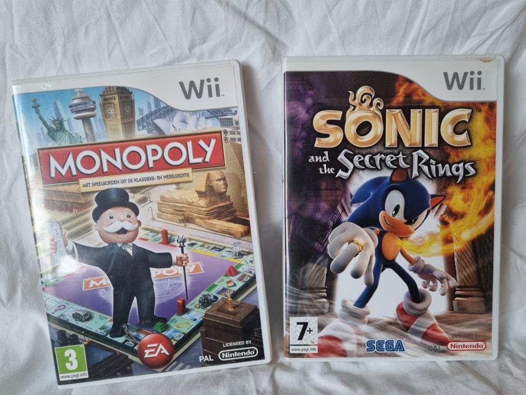 Wii monopoly en sonic spelletjes, Spelcomputers en Games, Games | Nintendo Wii, 3 spelers of meer, Ophalen of Verzenden, Gebruikt