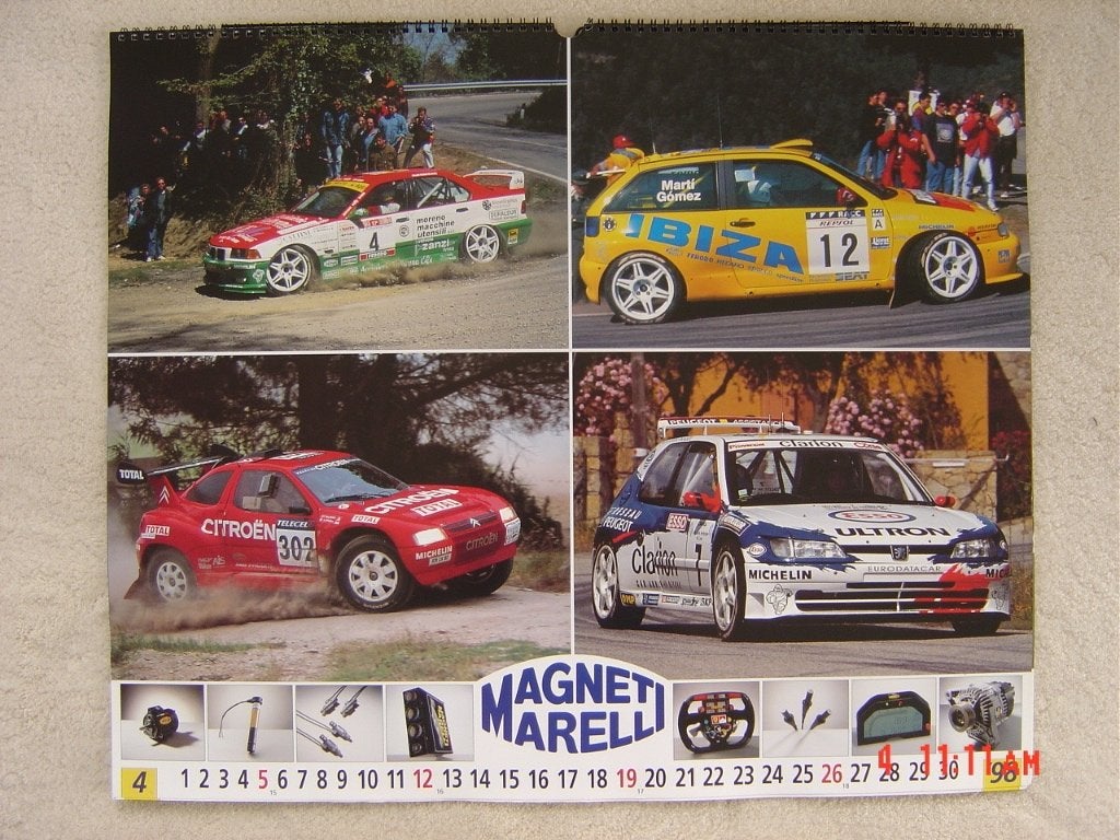 calendar Magneti Marelli kalender 1998, Ophalen of Verzenden, Gebruikt, Formule 1
