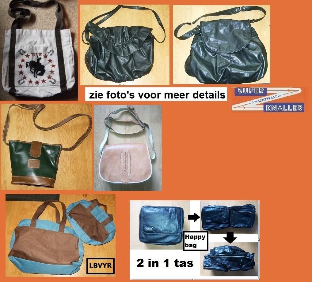 diverse tassen o.a SHELL, MNG, country styl, LBVYR, HappyBag, Ophalen of Verzenden, Zo goed als nieuw, Overige kleuren, Overige typen