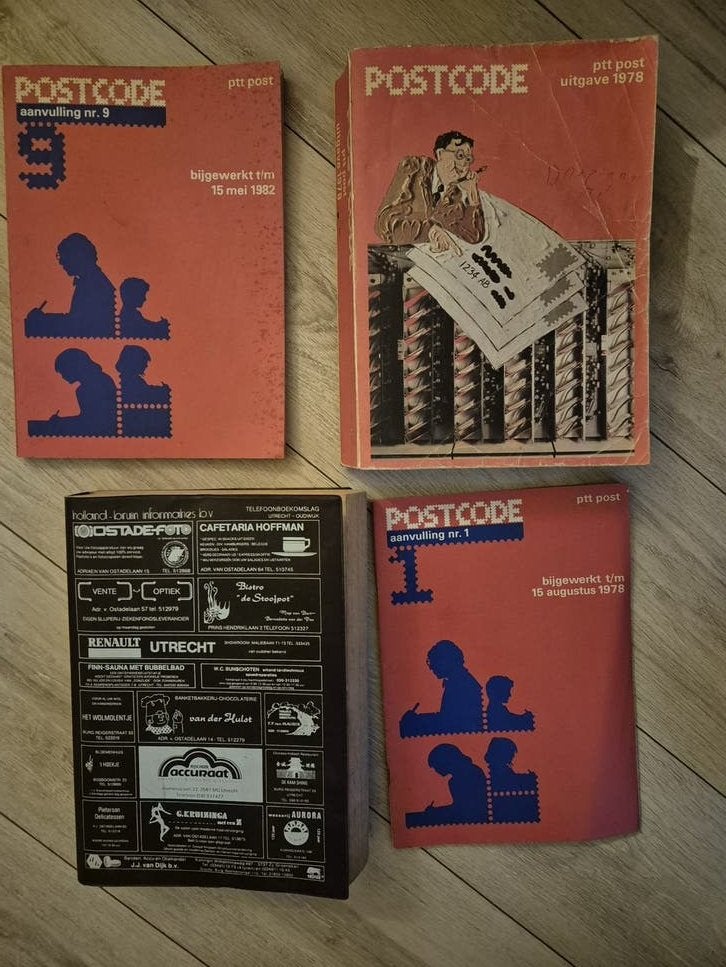 Postcode Boeken PTT Post uit 1978 - Zeldzame Uitgave, Ophalen of Verzenden, Gelezen, Overige typen