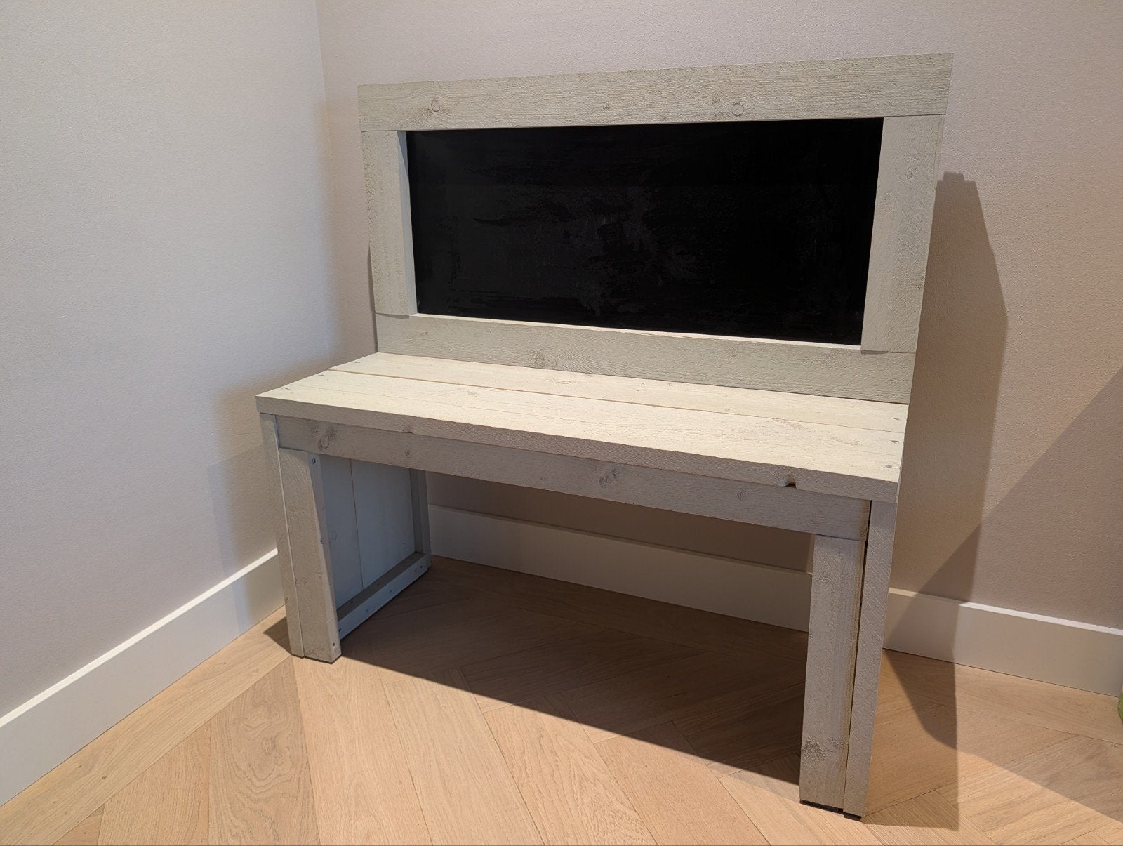 Steigerhout bureautje met krijtbord, Ophalen