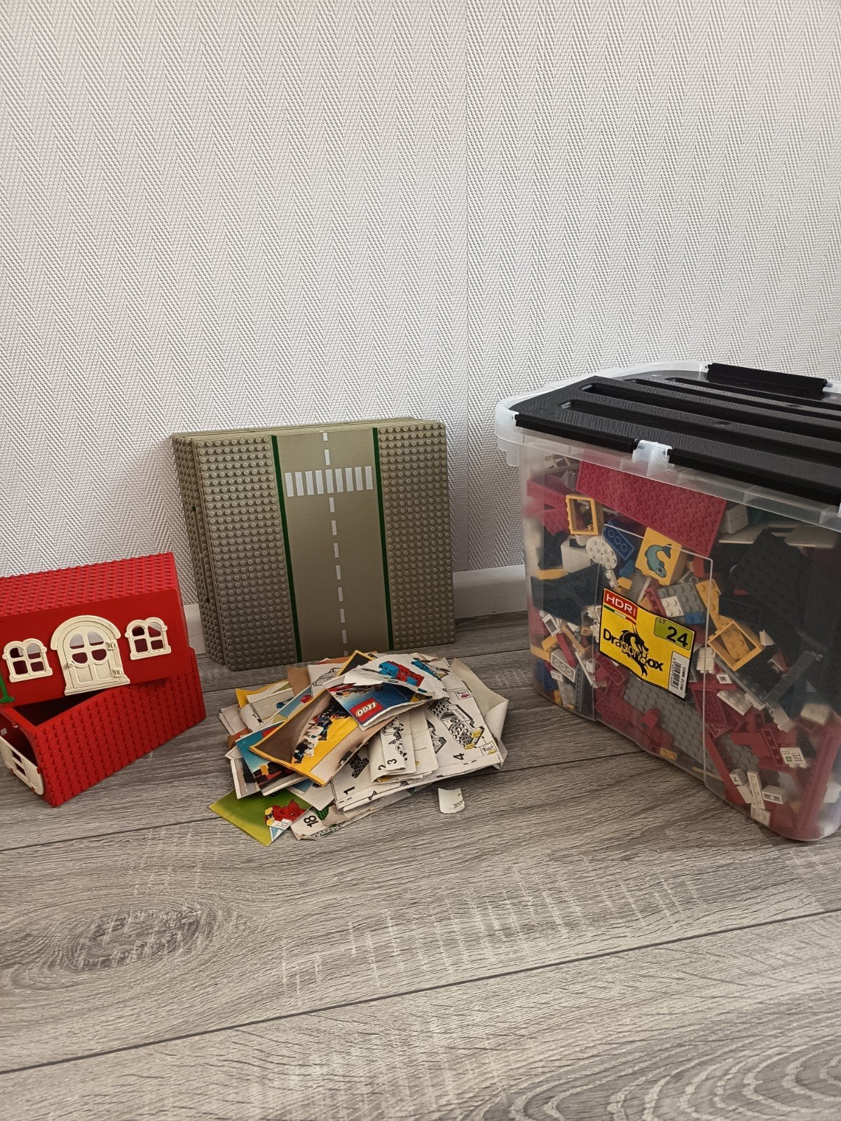 Grote partij 24 liter LEGO en Duplo blokken met grondplaten, Kinderen en Baby's, Ophalen, Gebruikt, Lego, Losse stenen