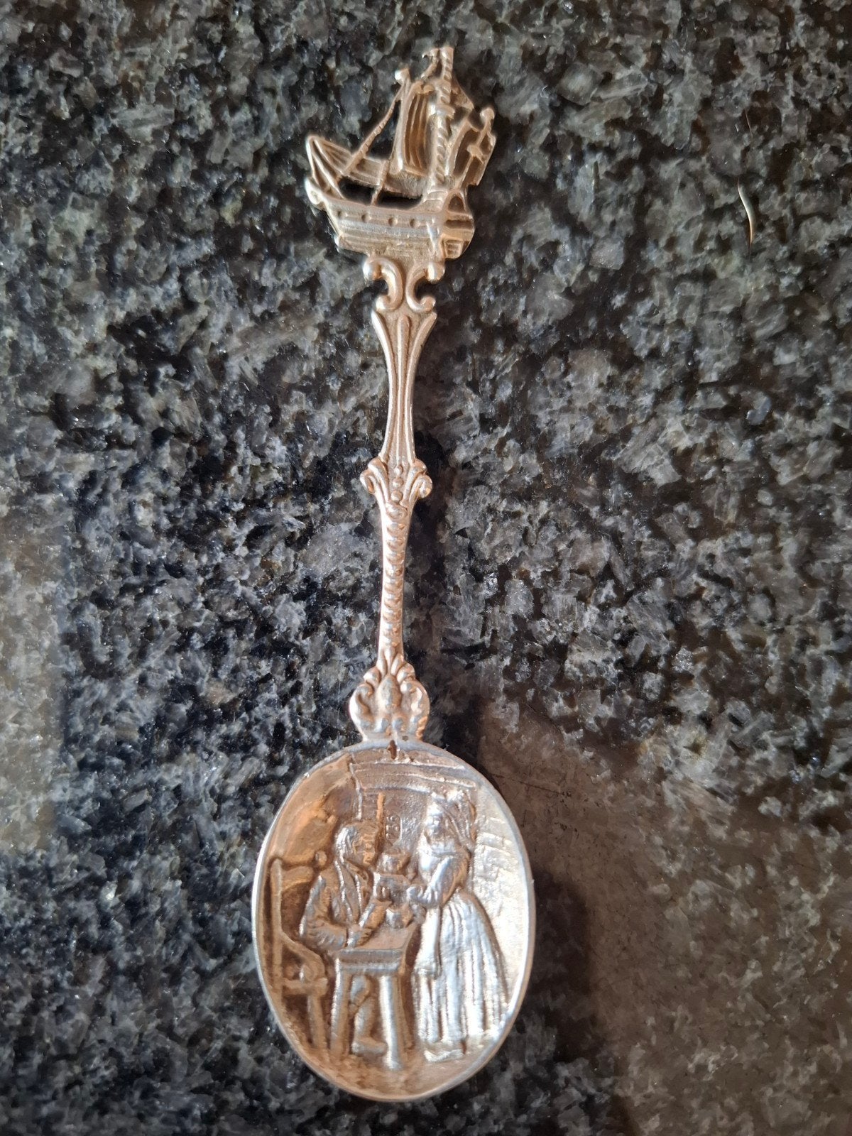Zilveren oud-Hollandse gelegenheidslepel 1926-1942, Ophalen of Verzenden