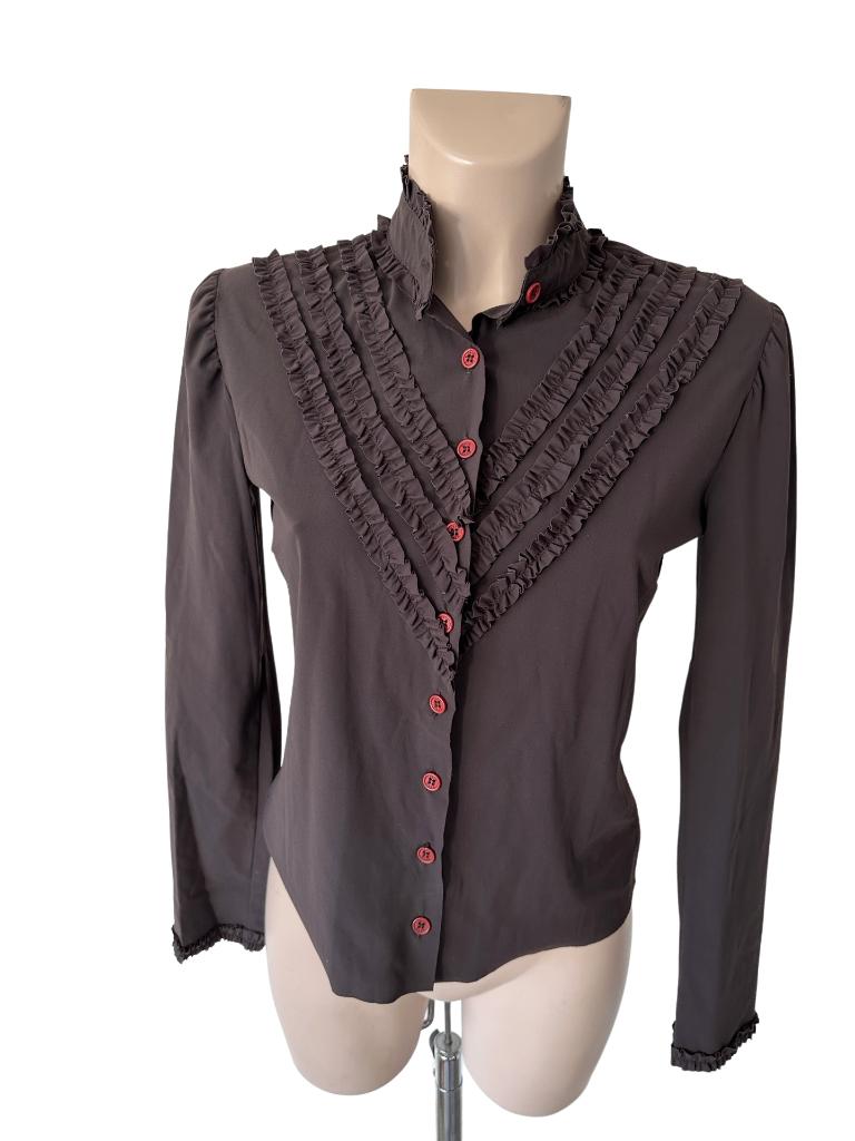 Irie Wash blouse S, Kleding | Dames, Blouses en Tunieken, Zo goed als nieuw, Maat 38/40 (M), Bruin, Ophalen of Verzenden