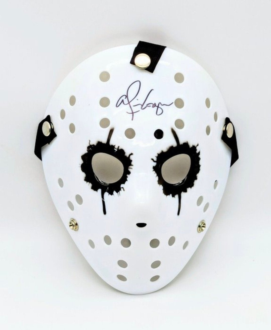 Alice Cooper gesigneerde Friday the 13th masker, Ophalen of Verzenden, Zo goed als nieuw, Kleding, Gesigneerd