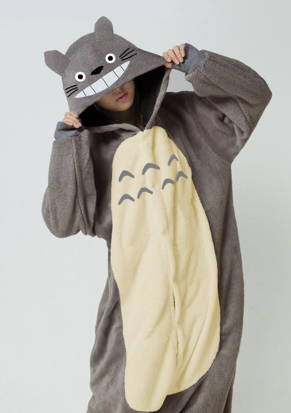 Totoro Onesie Volwassen XS-S 152-158 Carnavalspak Muis Grijs, Ophalen of Verzenden, Kleding, Maat 46 (S) of kleiner, Overige thema's