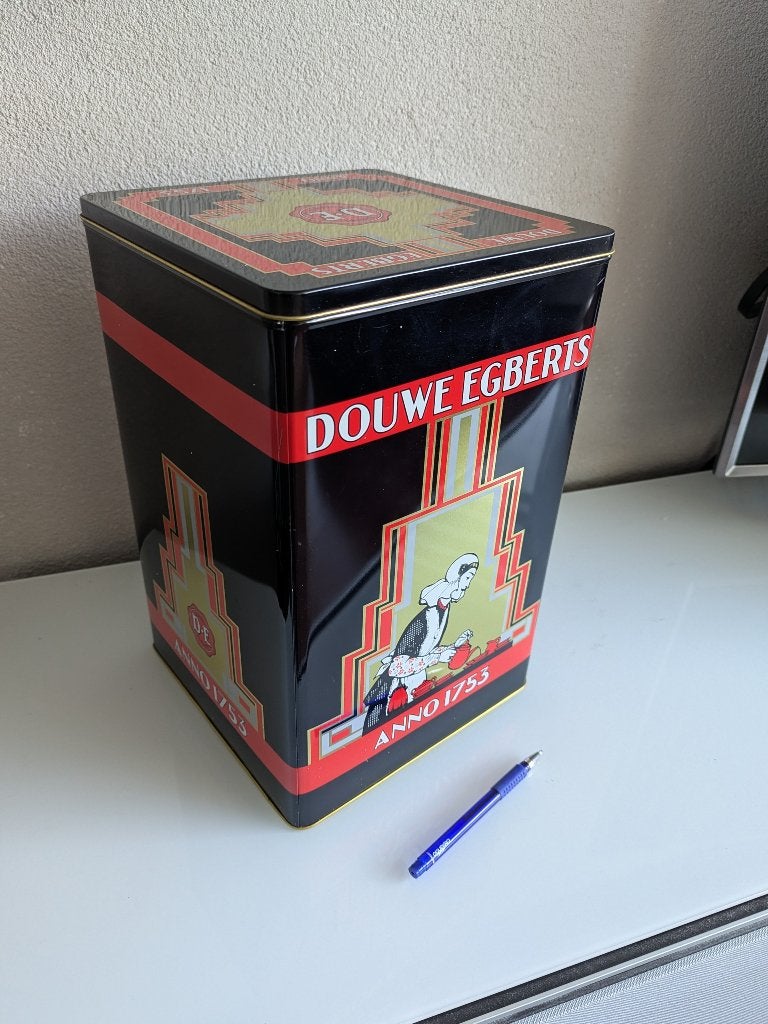 Groot Douwe Egberts koffieblik, Ophalen of Verzenden, Zo goed als nieuw, Koffie, Douwe Egberts