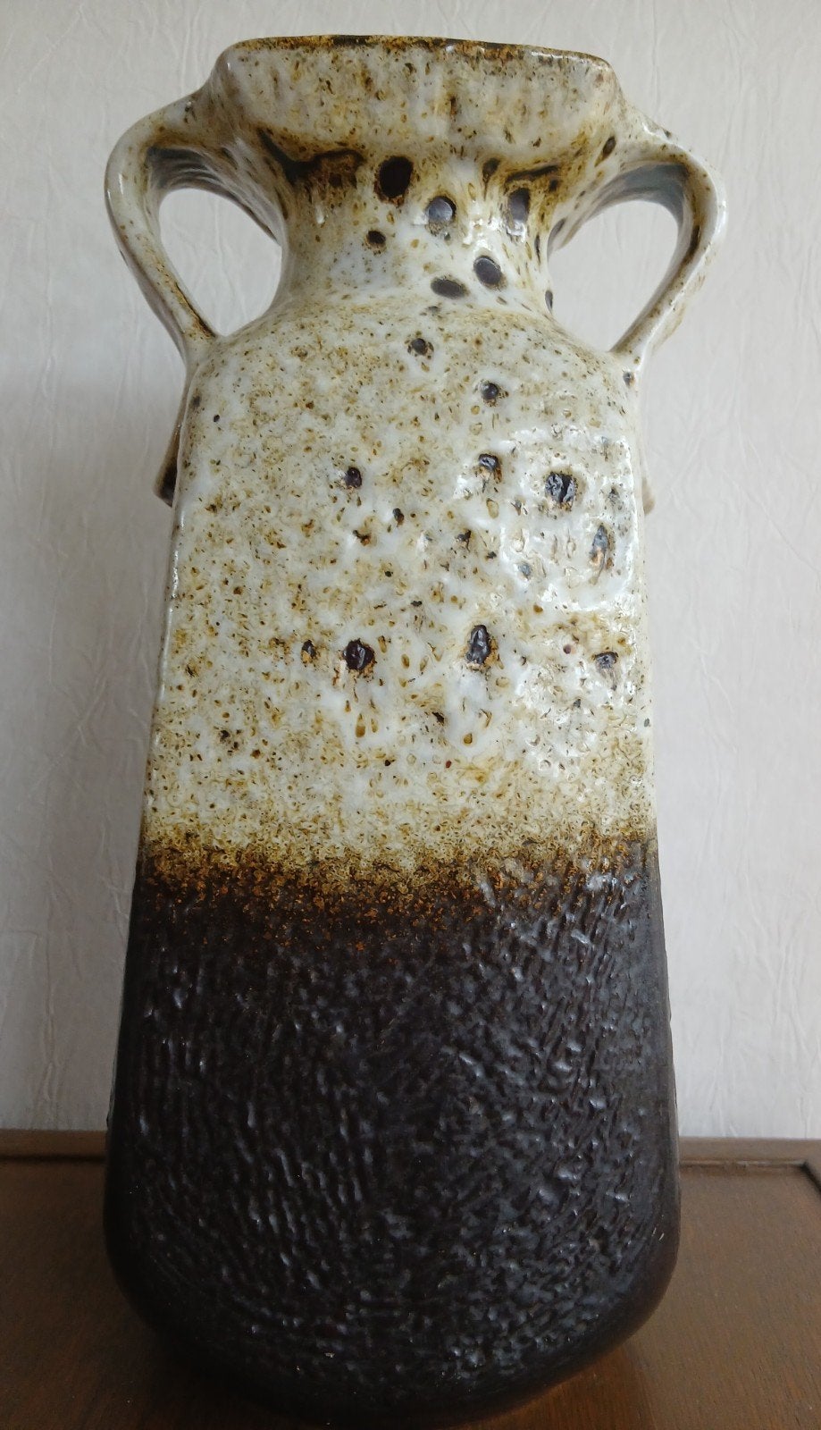 Grote Vaas West Germany Fat Lava  Jasba Gemerkt Jaren 70, Antiek en Kunst, Ophalen of Verzenden