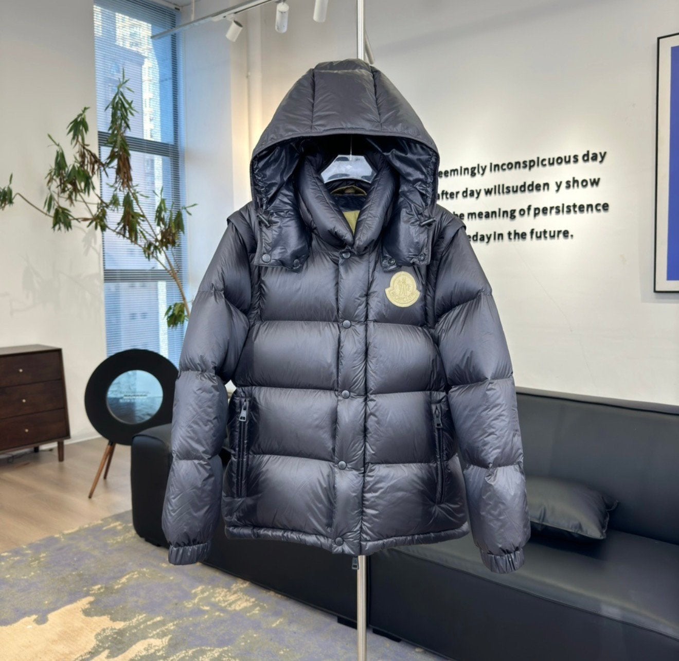 Moncler Maya donsjack/bodywarmer 2-in-1 - Zwart, Ophalen of Verzenden, Nieuw, Maat 48/50 (M), Zwart