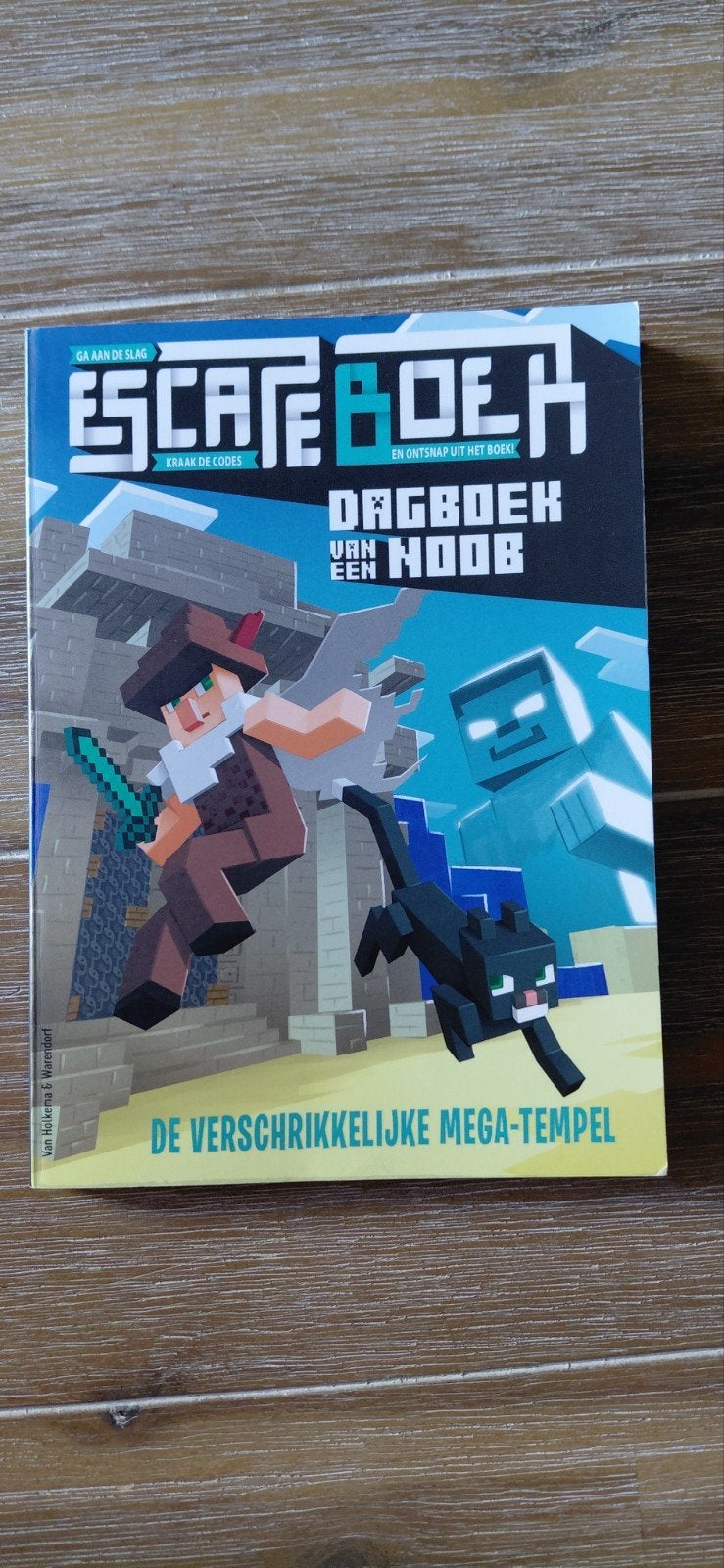Escape Boek: De Verschrikkelijke Mega-Tempel (Minecraft), Boeken, Ophalen of Verzenden, Zo goed als nieuw, Cube kid, Fictie