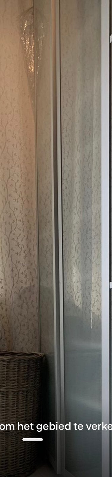 Ikea pax kastdeur 2x melkglas met aluminium frame, Ophalen of Verzenden, Gebruikt