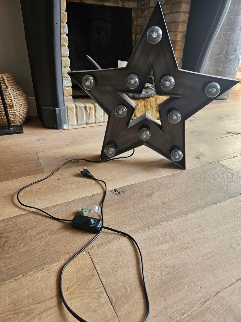 Ster lamp met dimmer, 55cm hoog, Ophalen, Zo goed als nieuw, Industrieel