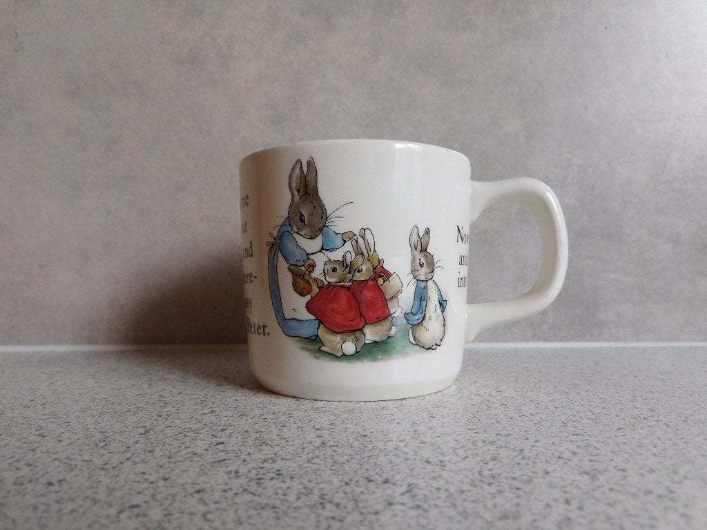 Wedgwood Beatrix Potter Peter Rabbit Mok - 7,5x9 cm, Huis en Inrichting, Keuken | Servies, Vintage, Zo goed als nieuw, Wedgwood