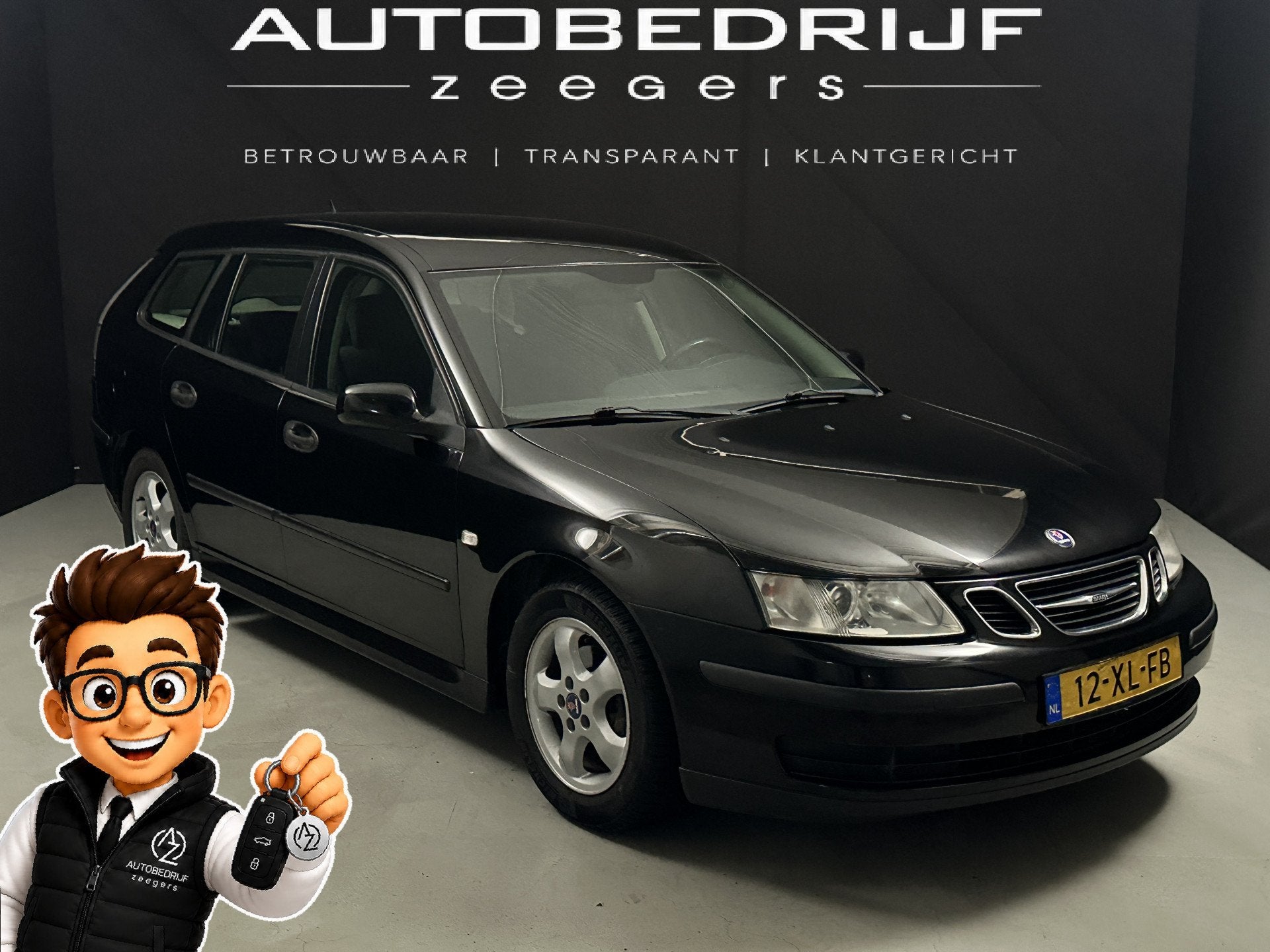 Saab 9-3 Sport Estate 1.8 Solid *AC* (bj 2007), Auto's, Saab, Gebruikt, 4 cilinders, 1796 cc, Origineel Nederlands