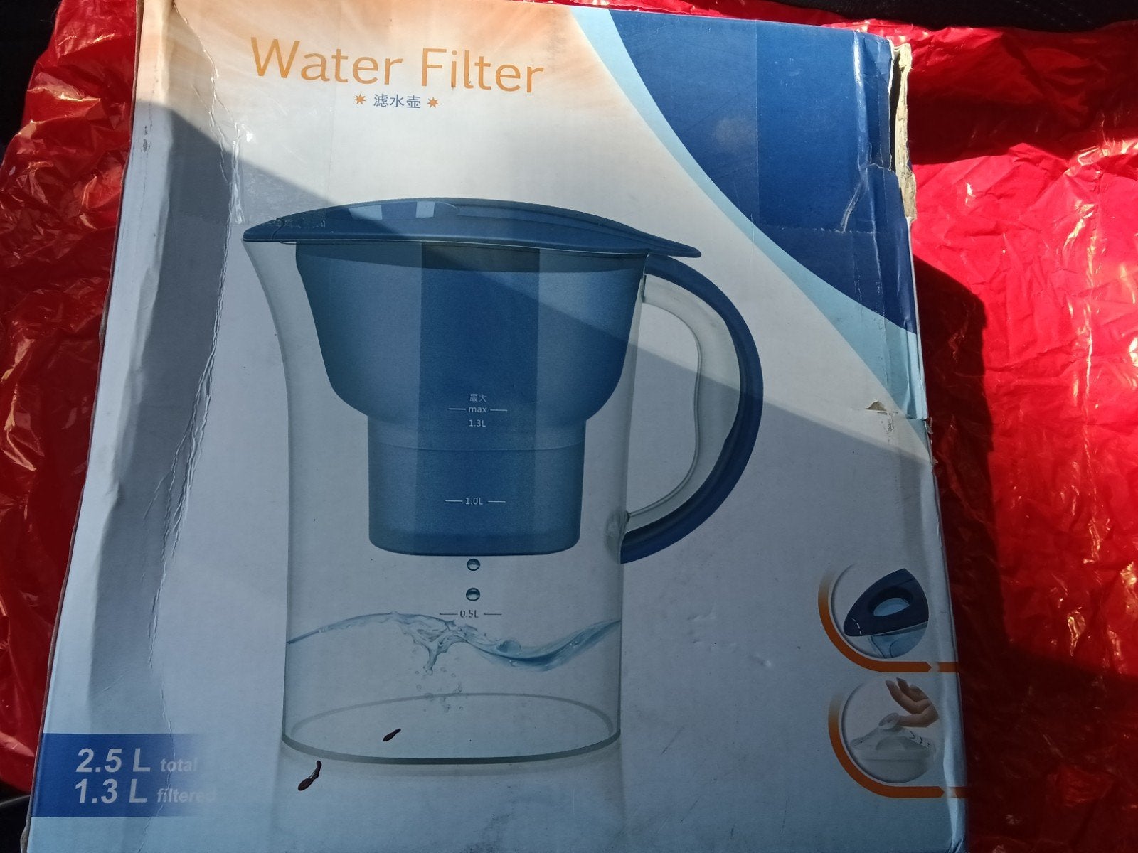 waterfilter, Ophalen