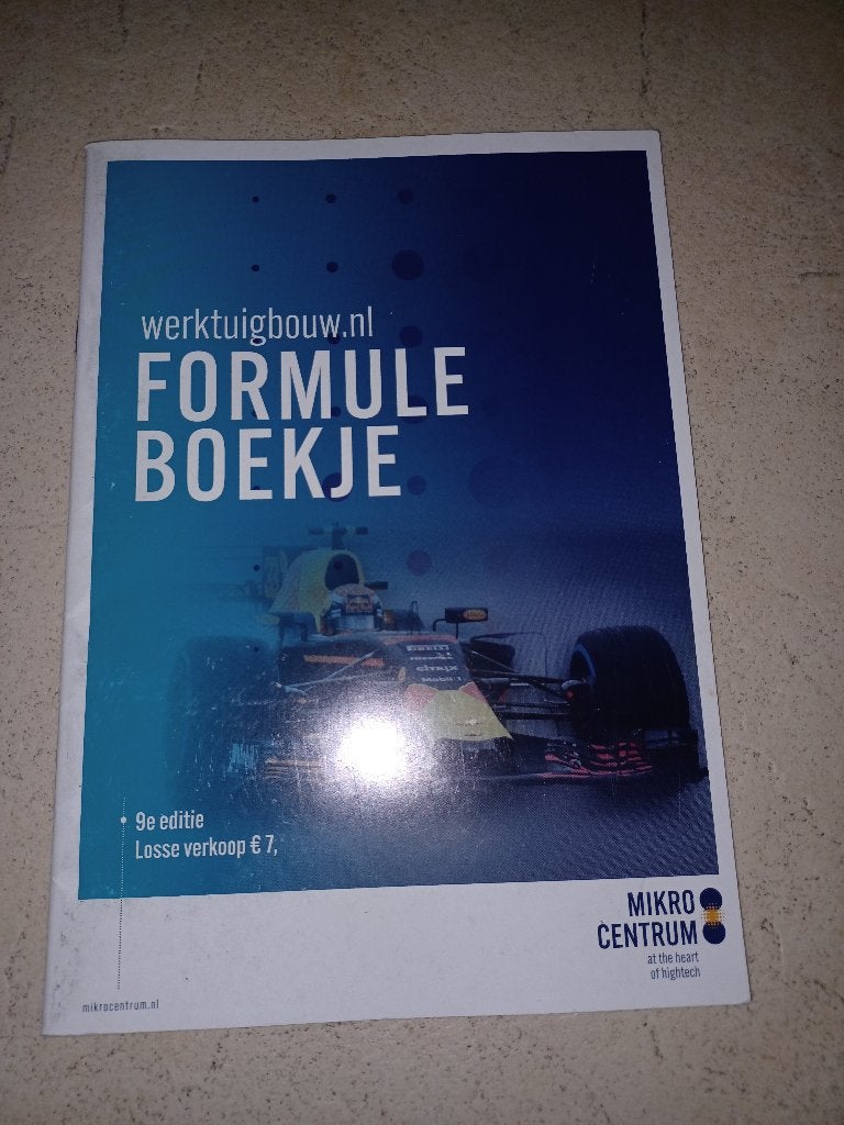 Formuleboekje werktuigbouw, Boeken, Mikrocentrum, Zo goed als nieuw, Beta, HBO