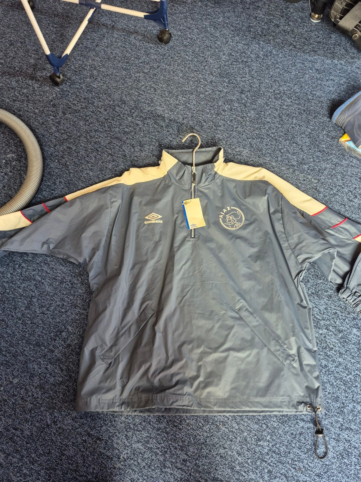 ajax regenjas umbro, Ophalen, Blauw, Nieuw, Voetbal