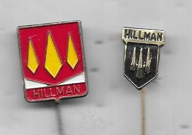 HILLMAN AUTO SPELDEN 2 STUKS, Verzenden, Gebruikt, Transport, Speldje of Pin