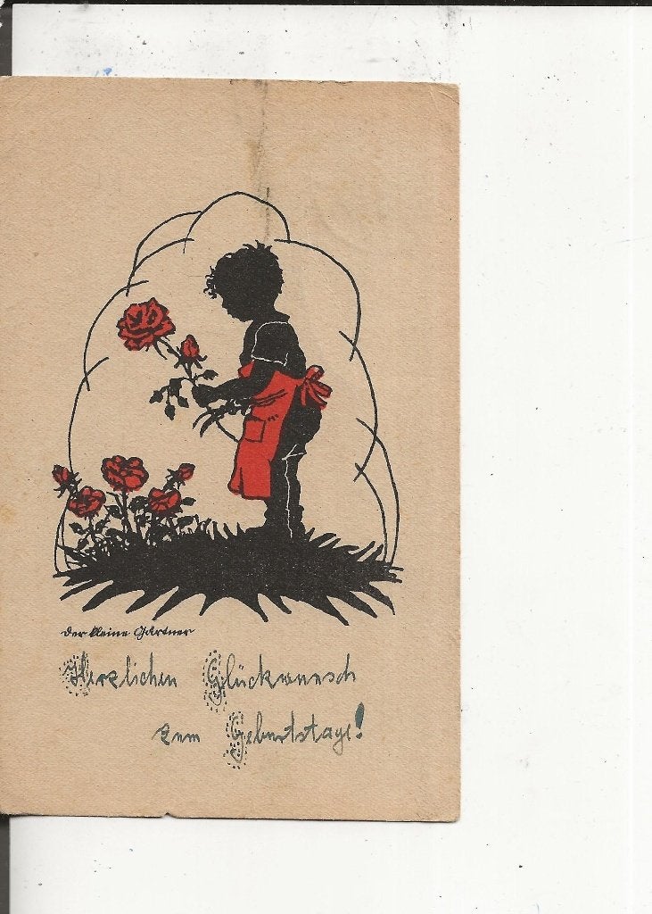 Herzlichem Gluckwunsch zum Geburtstag Frankering Hitler, Ophalen of Verzenden, 1940 tot 1960, Gelopen, Overige thema's