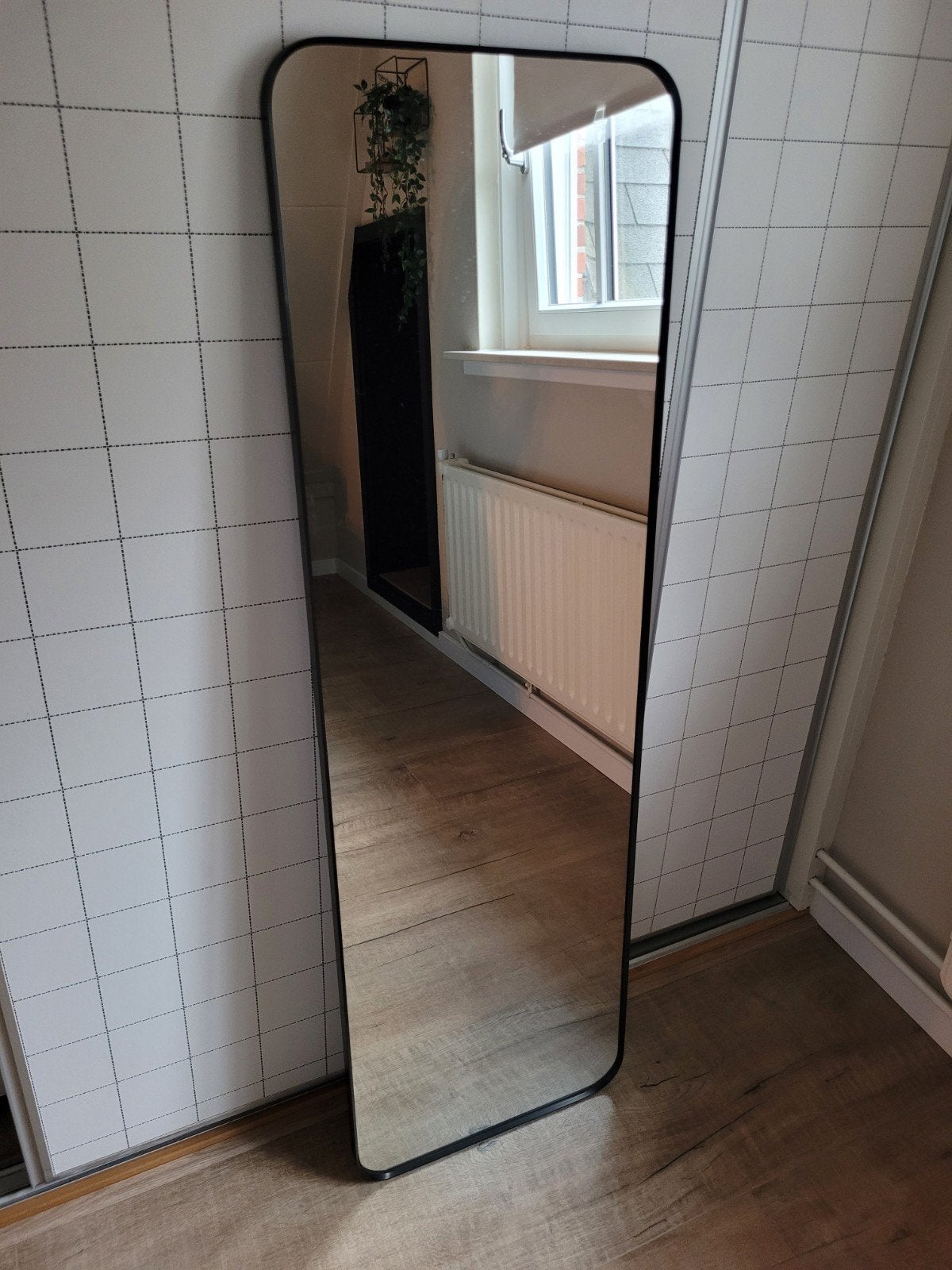 Ikea spiegel, Lindbyn 40x130cm, Ophalen, Zo goed als nieuw, Rechthoekig, Minder dan 100 cm