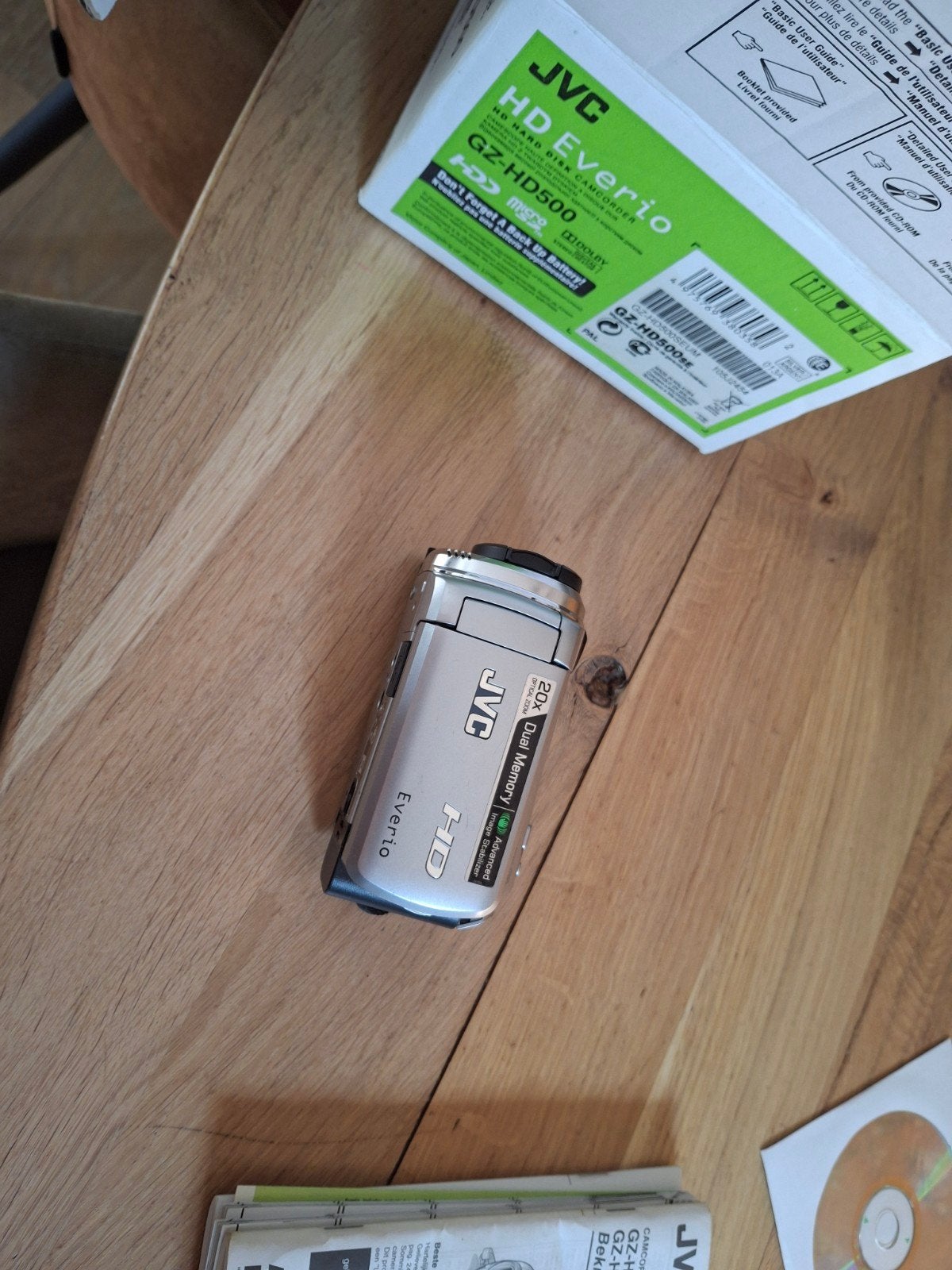 JVC Everio GZ-HD500 HD Camcorder - Zo goed als nieuw, Full HD, Harde schijf, JVC, Zo goed als nieuw