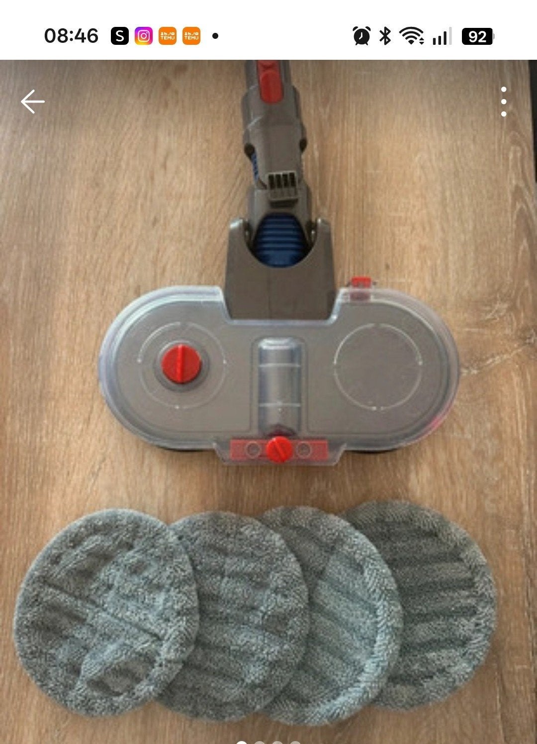Dyson dweilopzetstuk met 2 dweildoekjes, Witgoed en Apparatuur, Stofzuigers, Ophalen of Verzenden, Dyson, Vloerreiniger, Reservoir