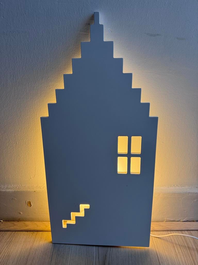 Design LED Lamp Amsterdams Grachtenpand, Ophalen of Verzenden, Zo goed als nieuw
