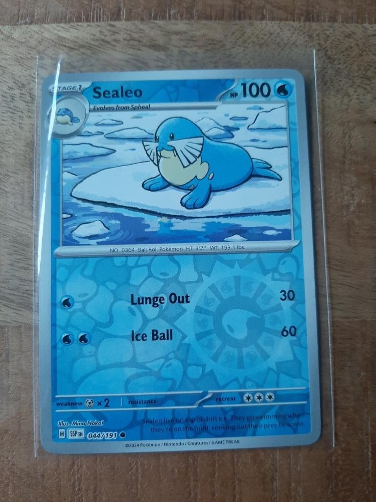 Sealeo #44, Reverse Holo, Pokemon Surging Sparks, Ophalen of Verzenden, Nieuw, Losse kaart