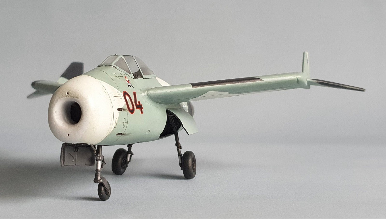 Gebouwd: Fonderie Miniature 1/48 Blohm & Voss BV 212, Gebruikt, Groter dan 1:72, Vliegtuig, Ophalen