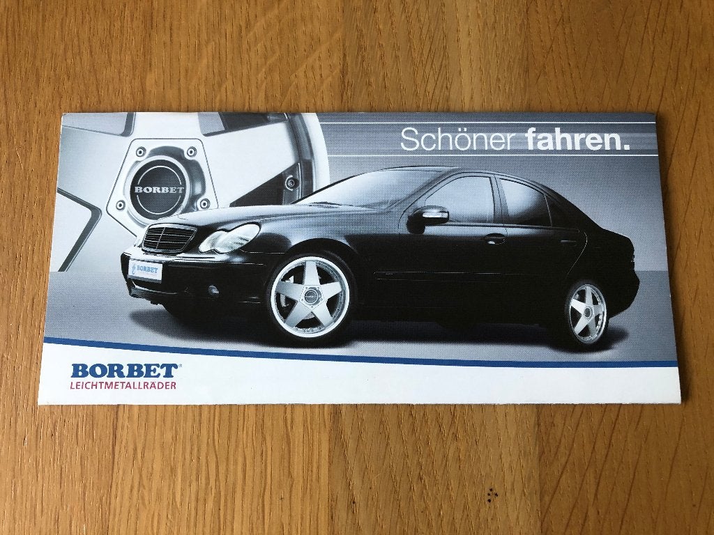 Br.002 / Borbet brochure, Ophalen of Verzenden, Zo goed als nieuw, Algemeen