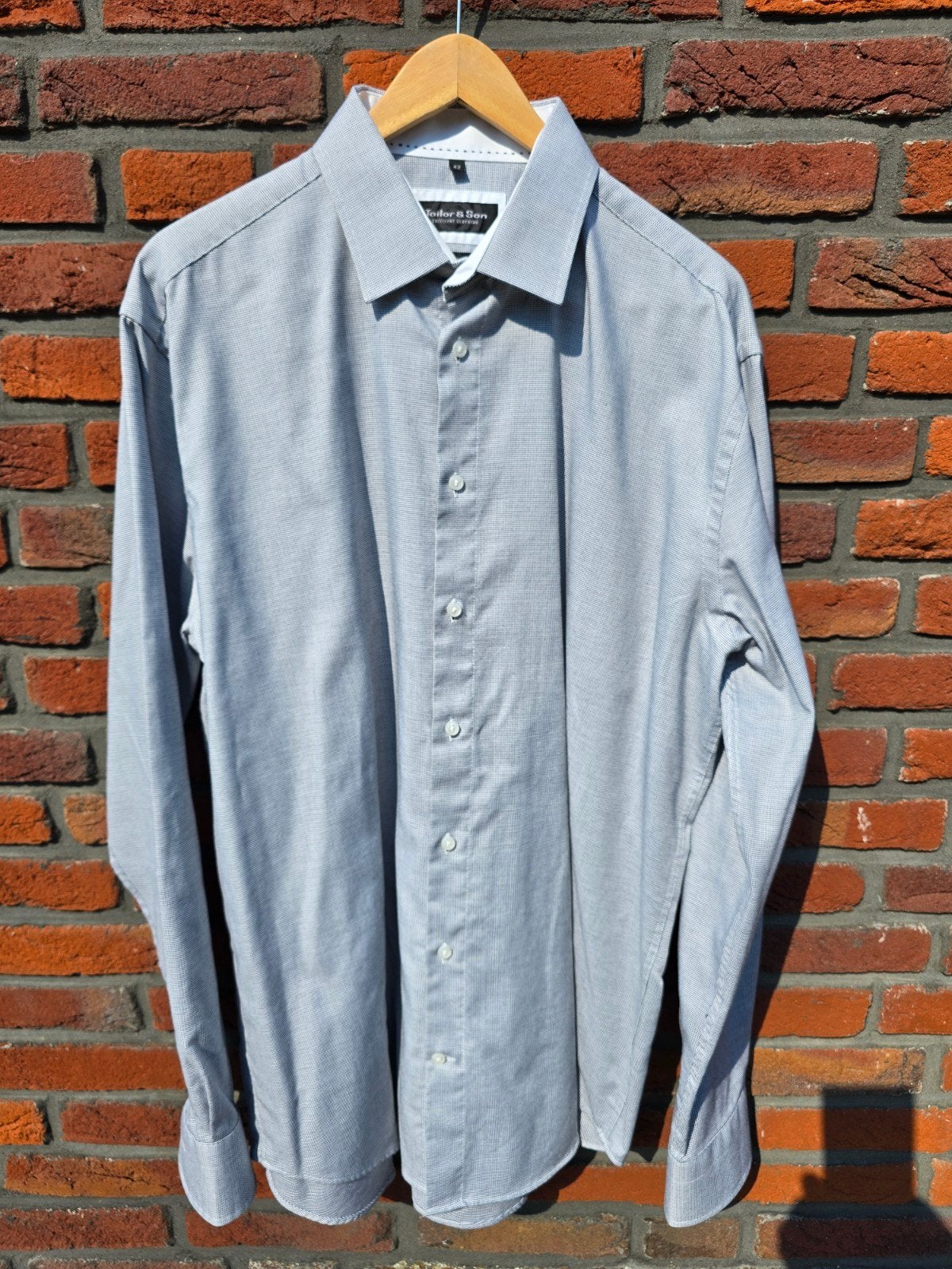 Tailor & Son Overhemd Normal Fit, Kleding | Heren, Ophalen of Verzenden, Zo goed als nieuw, Tailor & Son, Halswijdte 41/42 (L)