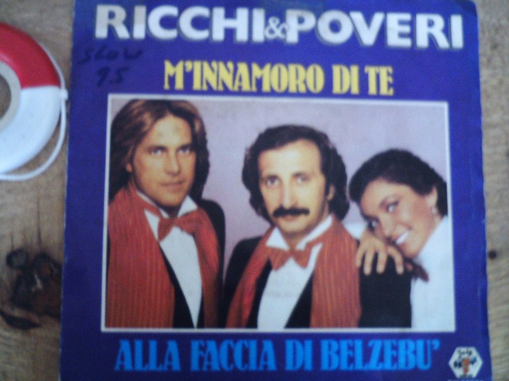 Ricchi & Poveri  M'innamoro Di Te /Alla Faccia Di Belzebu 3a, 7 inch, Ophalen of Verzenden, Zo goed als nieuw, Pop