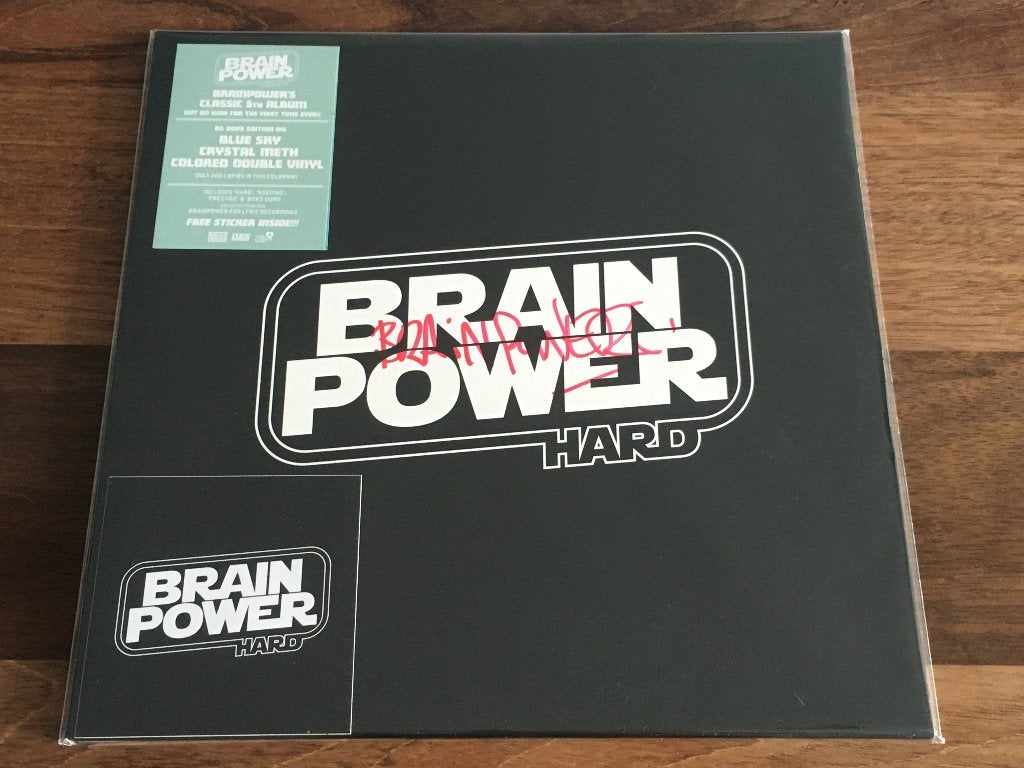 Vinyl 2LP Brainpower Hard BLUE GESIGNEERD RSD 2022 NIEUW, Limited edition, Hiphop of Rap, Ophalen of Verzenden, 12 inch