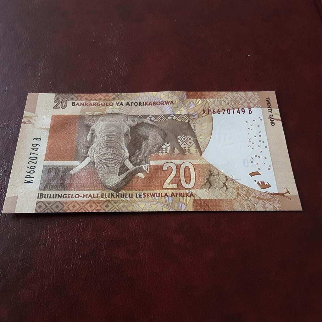 20 Rand Zuid-Afrika Uncirculated nooit gebruikt, Ophalen of Verzenden, Zuid-Afrika