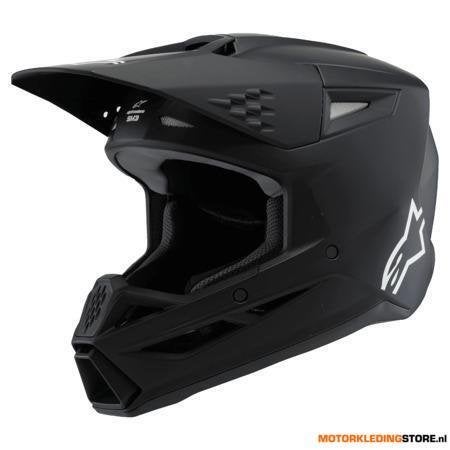 Alpinestars SM3 Youth Solid Crosshelm, Mat Zwart, Ophalen of Verzenden, Nieuw met kaartje