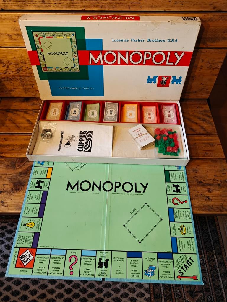 3 X Monopoly vintage., Ophalen of Verzenden, Parker., Parker., Parker.