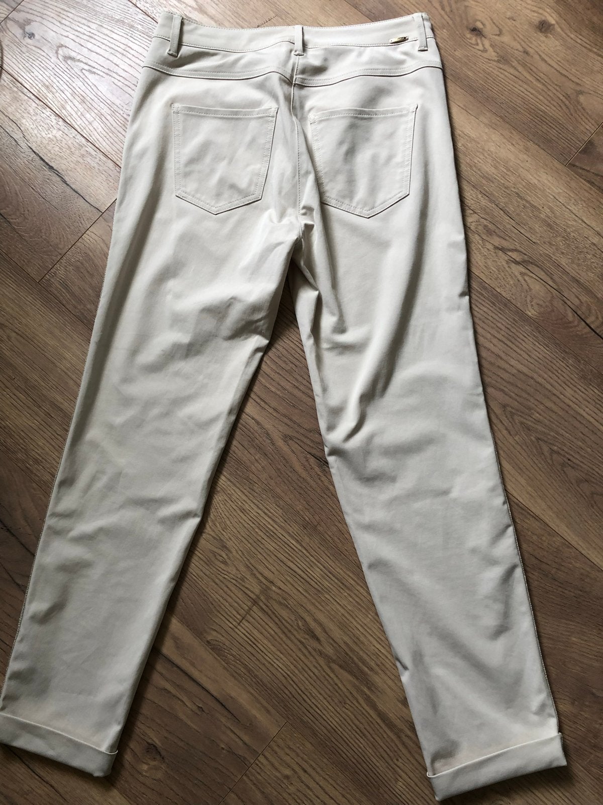 ROSNER beige NIEUWE broek_041 high waist-feminine broek, Beige, Nieuw, Ophalen of Verzenden, Maat 36 (S)