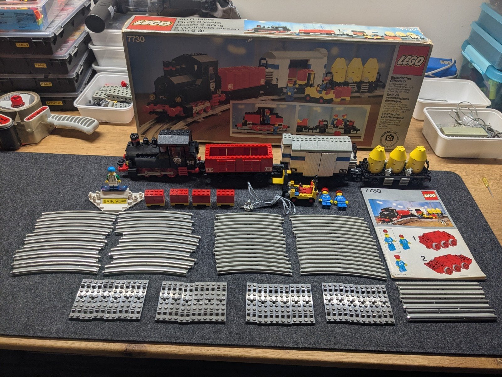 Lego 7730 12V Goederentrein
met doos en inlays, Ophalen of Verzenden, Gebruikt