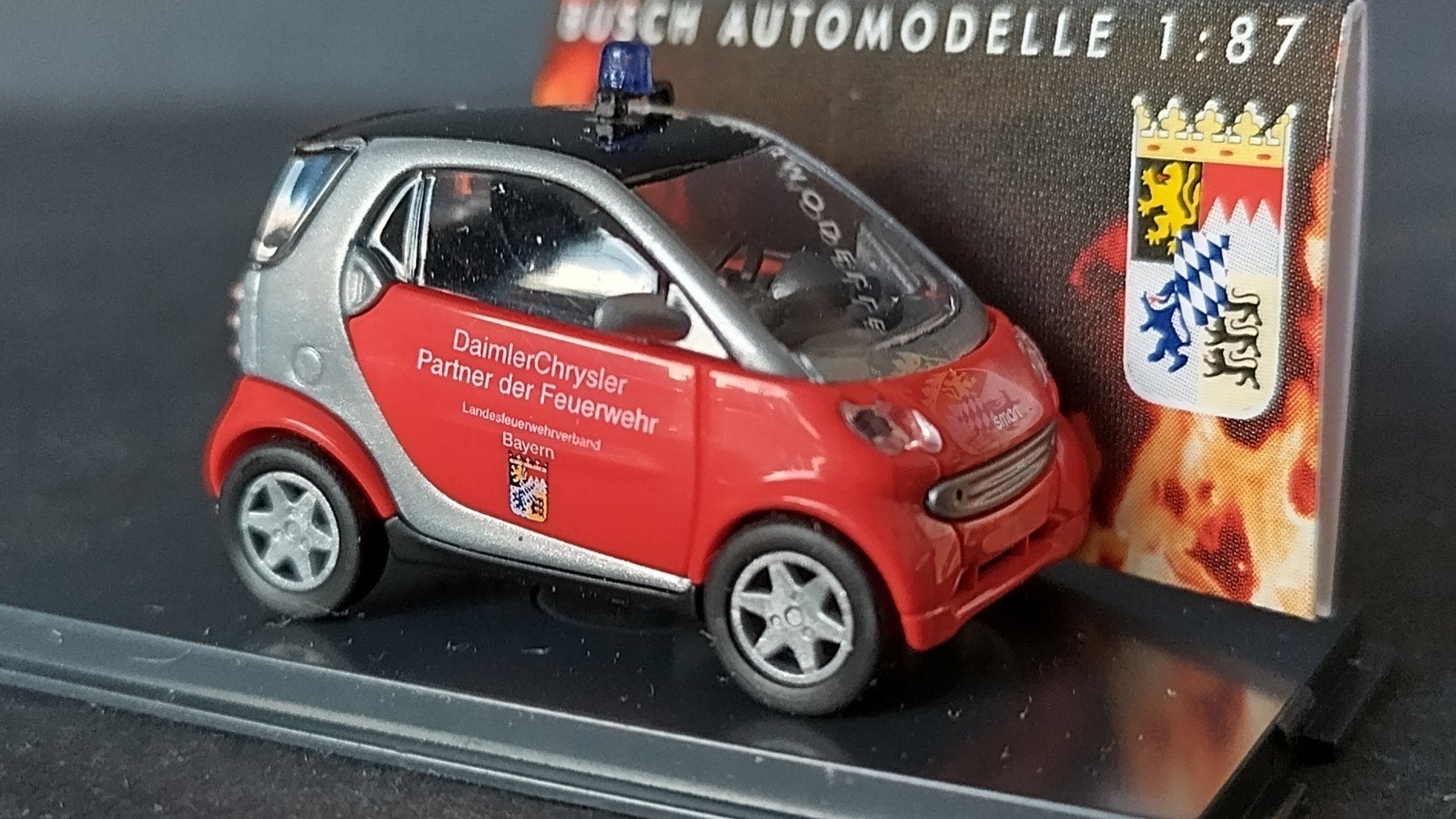 Smart Fortwo Feuerwehr Daimler Chrysler 1:87 Busch Pol, Overige merken, Auto, Verzenden, .
