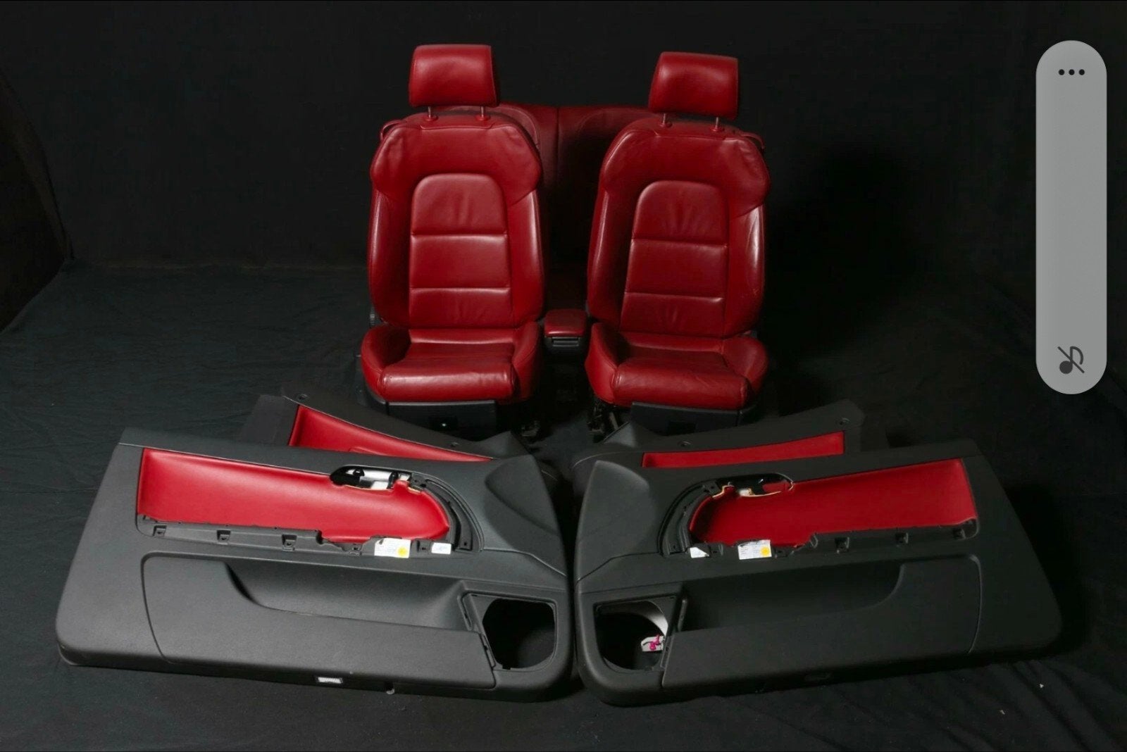 Rood leder interieur Audi A3 8P Cabriolet, Auto-onderdelen, Ophalen, Gebruikt, Audi